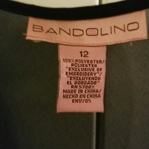 Sheer blouse with flower embroidery on sleeve. - Picture 4 of 4